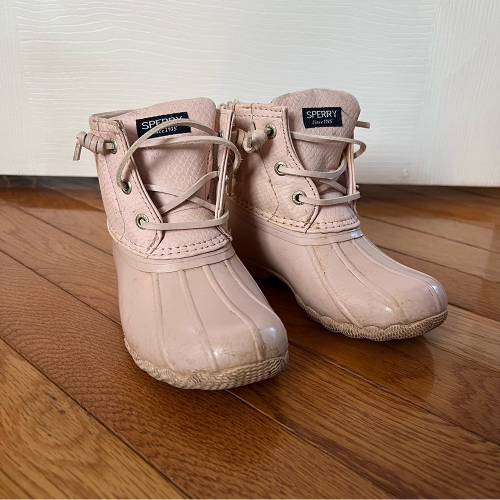 Sperry Kids Light Pink Rain Boots